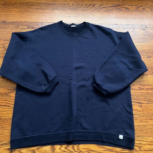VTG Russell Athletic Sweatshirt Men's XL Blue Pullover Grunge Y2K Blank Basic - Picture 1 of 6